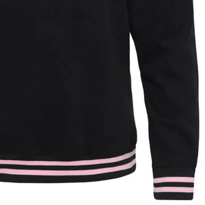   Sudadera Negra con Diseño 3D 1908 para Mujer, Bordada, Cuello Redondo, Felpa Suave, Manga Larga, Informal, Universitaria, de Invierno - Product Image 3