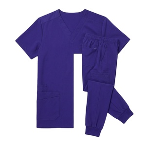 Wholesale V Neck Style Nursing Hospital Medical Suits Fashion High Waist Surgical <b>Scrubs</b> Uniforms Sets For Men For Daily Wear - Product Image 2