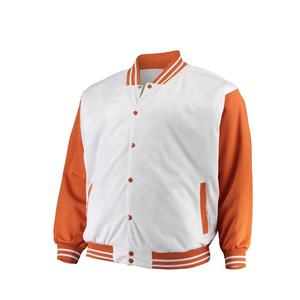 Chaqueta universitaria de béisbol de cuero para hombre al por mayor de la mejor calidad, chaquetas Varsity Letterman lisas para hombre - Product Image 2