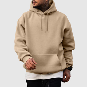 Sweat à capuche zippé pour homme en molleton 100% coton 400 g/m² de qualité supérieure, personnalisé pour survêtements, coupe oversize - Product Image 5