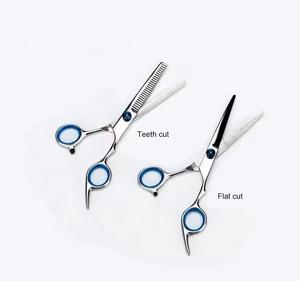 Latest Style Barber Hair <b>Scissors</b> Titanium Finish Cutting Shears Professional Salon Equipment Custom Logo Support - Product Image 2