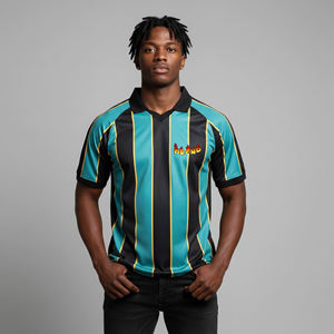 Camiseta de Fútbol de Manga Corta para Hombre, Personalizada, de Alta Calidad, 100% Poliéster, Diseño Sublimado, Transpirable y de Secado Rápido - Product Image 1