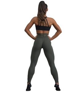 Sexy <b>Back</b> Style Leggings for Women Sports Wear and Yoga Pants for Women with <b>Back</b> Laces Style Custom Made Leggings for Women - Product Image 1