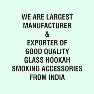 Cachimba de Vidrio Mini Moderna Ecológica Hecha en India con Acabado Brillante, Shisha de Una Sola Manguera, Mejor Precio de Fábrica al Por Mayor - Product Image 2