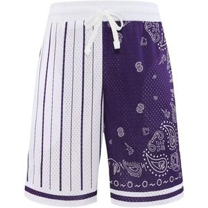 Pantalones cortos de malla de poliéster personalizados de doble capa de 5 pulgadas con bolsillos, sublimados, estampados al por mayor, para baloncesto de verano - Product Image 1