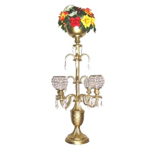 Chandelier moderne en métal Candélabre décoratif pour la maison Centre de table enduit de poudre noire Candélabres faits à la main pour la décoration de Noël - Product Image 5