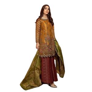 Vestido de verano de WS Vestido internacional Traje de seda étnico Venta caliente Diseñador Recto Salwar Kameez Vestido de Pakistán ndia - Product Image 1