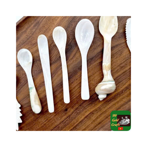 Cuchara de servir hecha a mano con conchas marinas de Vietnam para restaurantes costeros, servicio de postres, vajilla de resort, tiendas de regalos y compradores mayoristas - Product Image 6