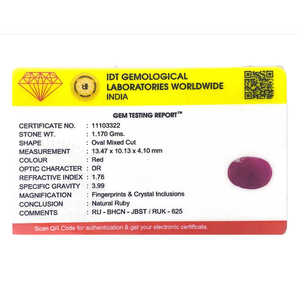 African Ruby 5.85 Carat Oval Cabochon Loose Gemstone for Fine Jewelry - Product Image 4