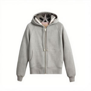 2026 Wholesale Men's Fleece <b>Hoodie</b> Knitted 100% Cotton Winter Casual Solid Breathable Windproof Customized Logo <b>Hoodie</b> - Product Image 2