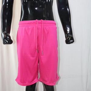 Shorts en coton gris pour hommes, taille élastique, taille mi-haute, décontractés, tricotés, respirants, couleur unie, longueur courte FINER THREADS - Product Image 2