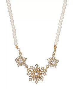 Collana con Ciondolo a Stella in Cristallo e Perle Finte |   2028 - Product Image 1