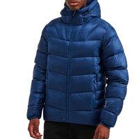 Veste matelassée d'hiver formelle, écologique, personnalisée, chaude, épaisse, en polyester et coton, à capuche, réversible