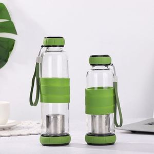 Tasse à eau en verre monocouche multicolore avec sangle de transport et filtre, idéale pour la séparation du thé - Product Image 3