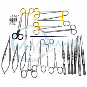 Juego de 20 Instrumentos de Cirugía Vascular con Caja de Esterilización, Acero Inoxidable, Certificado CE, Kit Quirúrgico Reutilizable - Product Image 6