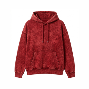 Oferta Especial: Sudadera con Capucha Personalizada de Algodón Terry, Oversize, Holgada y de Corte Cuadrado, con Lavado Ácido y Estampado Puff de Alto Gramaje - Product Image 1