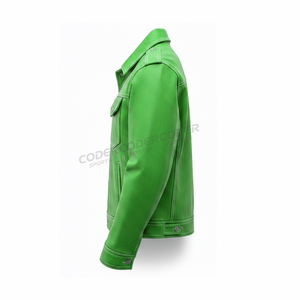 Veste en cuir pour homme, service OEM, hiver 2026, qualité supérieure, nouvelle arrivée, veste en cuir pour homme, logo personnalisé - Product Image 3