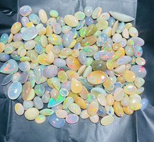Trimurti <b>Gems</b> 100% Natural Ethiopian Welo <b>Fire</b> Opal Cabochon AAA Grade 10-20mm Smooth Polished Loose Gemstones for Jewelry - Product Image 2