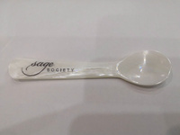 Cuillère en corne écologique HUONG DANG M.o.p, style américain, manche long, finition miroir, pour glaces, café et fêtes – Vente en gros