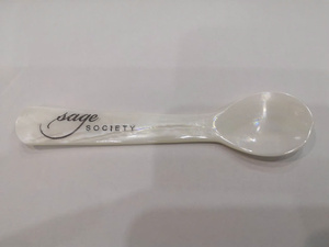 Wholesale Disposable Horn Spoon Eco-Friendly Mirror Polish <b>Ice</b> Cream <b>Coffee</b> Parties Restaurants Ready Export Vietnam - Product Image 6