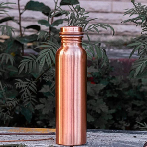 Ayurvedic <b>copper</b> water <b>bottle</b> Handmade hammered <b>copper</b> flask Leak proof <b>copper</b> vessel Reusable <b>copper</b> drinkware - Product Image 1