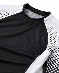Wholesale Top Sell MMA BJJ Rash Guard Custom Design Stylish <b>Men's</b> <b>Compression</b> Long Sleeve Spandex/Polyester UPF50 Front - Product Image 3