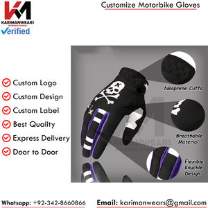 Guantes Profesionales de Motocross MTB, Guantes de Ciclismo Todoterreno con Protección Completa para los Dedos, con Palma Antideslizante y Acolchado Absorbente de Impactos - Product Image 3