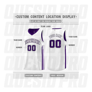 Maillot de basket-ball personnalisé au design tendance, en mesh respirant, vêtements de sport pour hommes avec sublimation et broderie - Product Image 4