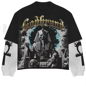 เสื้อยืดแขนสั้นผู้ชายผ้าฝ้าย 100% ซักกรดสองชั้น - Product Image 6