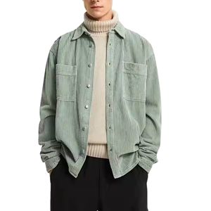 เสื้อรัดรูปผ้าลูกฟูกของผู้ชาย - Product Image 1