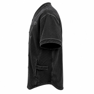 Maillot de baseball personnalisé avec logo OEM, séchage rapide, antibactérien, gaufré, pour softball, entièrement boutonné, 100 % polyester, vierge - Product Image 5