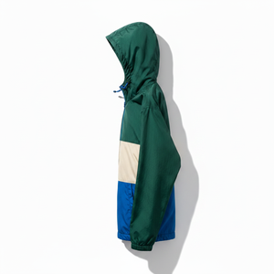 Custom <b>Men</b> Women Waterproof Hooded Windbreaker <b>Jacket</b> Color Block Green Beige Blue <b>Lightweight</b> Outdoor Streetwear <b>Rain</b> Coat Wind - Product Image 2