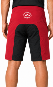 Shorts de VTT personnalisés rouges pour le cyclisme, respirants, à séchage rapide, avec ceinture, pour la course en plein air et l'entraînement - Product Image 2