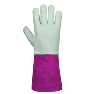Guantes de trabajo de cuero vacuno de la mejor calidad, grado A, para soldadores, resistentes al calor, ignífugos, multiusos, para soldadura. - Product Image 5