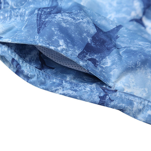 Shorts de bain pour hommes à imprimé requin et océan, séchage rapide, taille élastique, pour la plage et le surf, OEM - Product Image 5