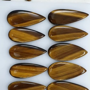 Pierre précieuse œil de tigre de qualité supérieure, cabochon en pierre naturelle jaune pour la fabrication de bijoux - Pendentif - Product Image 6