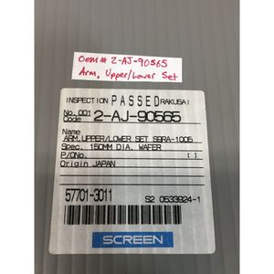 SCREEN 2-AJ-90565 ARM, Conjunto Superior/Inferior, 150024 - Equipo y Piezas de Semiconductores de Confianza de Trusted Global Legacy - Product Image 5