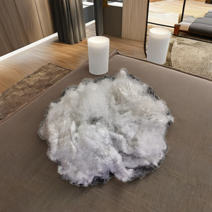 Fibra reciclada 7D HD blanca hueca sin silicona del fabricante Vikohasan PSF para rellenar juguetes, almohadas, cojines de sofá, mantas y edredones. - Product Image 1