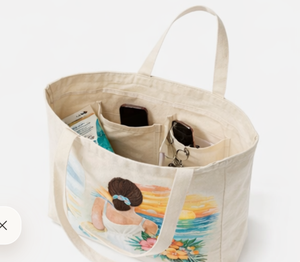 Custom design Beige Color Wholesale Large Beach Cotton Canvas Tote <b>Bag</b> With Custom Logo Printing for Shopping - Product Image 4