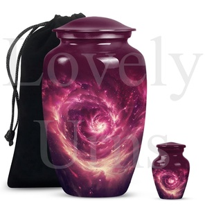 Urna Galaxy Purple Meadow para cenizas de mujer, urna conmemorativa para cenizas humanas, recuerdo decorativo, tributo. - Product Image 5