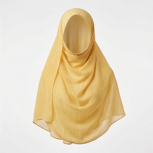 Hiyab de Chifón de Color Sólido para Mujer, Transpirable, para Uso Diario, Pañuelo Islámico - Product Image 1