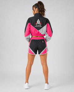 Conjunto Corto Cortavientos para Mujer, Chaqueta y Pantalones Cortos Elegantes, Ropa Deportiva Ligera y Cómoda, Última Moda - Product Image 2