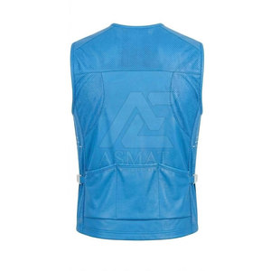 Chaleco de Cuero para Motociclistas, Chaleco de Motociclismo sin Mangas, Estilo Clásico, Chaleco Resistente, Tallas Personalizables - Product Image 5