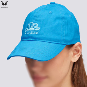 หมวกเบสบอลชายหาดสีน้ำเงินสดแบบมินิมอลพร้อมโลโก้ดวงอาทิตย์ คุณภาพพรีเมียม สำหรับผู้ใหญ่ สินค้าใหม่ รับผลิตตามแบบ - Product Image 2