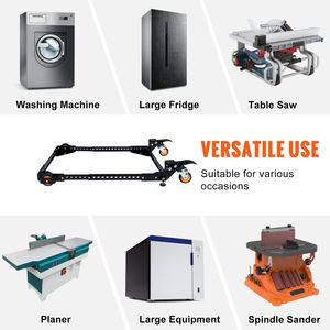Base Mobile Universale Robusta con Capacità di 650 Libbre, Girevole e Regolabile 12\" X 12\" 36\" X 36\" per Attrezzature di Movimentazione Materiali - Product Image 6