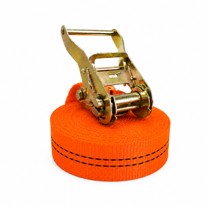 Sangle d'arrimage à cliquet sans fin Provina LS03 38 mm avec crochet en J, capacité de levage 1500 kg, résistance à la rupture 5000 kg, en polyester, certifiée CE - Product Image 1