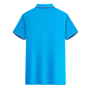 Men's Green Polo <b>Shirt</b> Short Sleeve Casual <b>Collared</b> <b>T</b> <b>Shirt</b> Breathable Knitted Top Custom Logo - Product Image 2