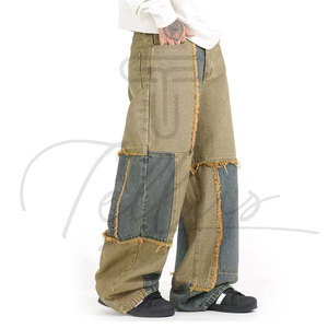 กางเกงยีนส์ทรงหลวมสำหรับผู้ชายที่ใส่สบาย ผลิตจากผ้าที่เบาและระบายอากาศได้ดี เหมาะสำหรับใส่ลำลองในฤดูร้อน - Product Image 3