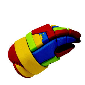 ถุงมือฮอกกี้น้ำแข็งระดับมืออาชีพ HI-GLOW SPORTS INTERNATIONAL หนังแท้และคาร์บอนไฟเบอร์ ปิดแบบสแนป ป้องกันมือได้อย่างมีประสิทธิภาพ ปรับแต่งได้ - Product Image 4