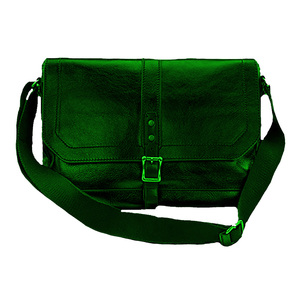 Bolso Bandolera Unisex de Lujo, Cuero Genuino, Cierre de Cremallera Personalizable, Forro de Poliéster Moderno, Portátil para Viaje - Product Image 1